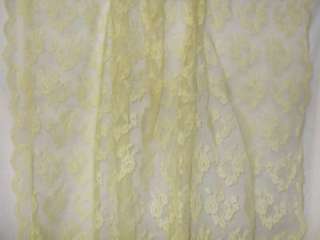 You are bidding on one piece of lace fabric that is 45 wide and 1 