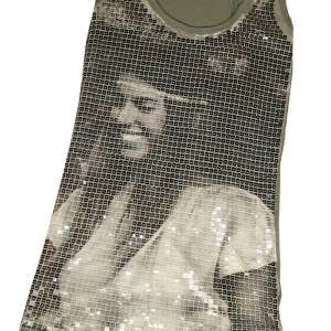   and Bear By Zara Ladies Sequins Portrait T Back Singlet Top Size S M L