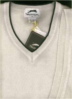 Golf Slazenger Golf Classic Silk Knit Vest Lt Tan XL  