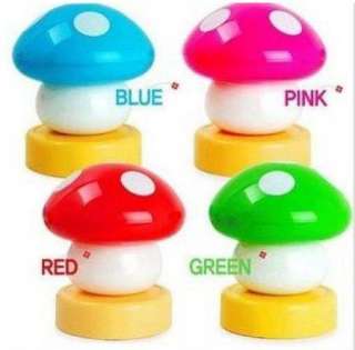 NEW Small Mushroom LED Touch Lamp Blue  