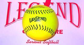 Legend 11 Optic Yellow Softballs, 1 Dozen   NEW, Retail $79.99 