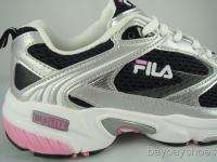 FILA ALLONA BLACK/SILVER/PINK RUNNING WOMENS ALL SIZES  
