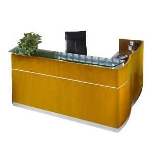   Napoli 87 Reception Desk with Return and Privacy Screen Office