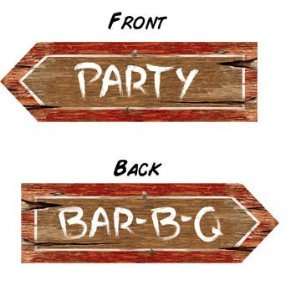  Beistle   57486   Redneck Party Sign   Pack of 24 Toys 