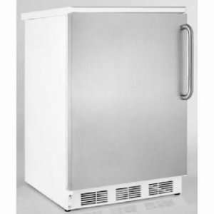 24 Built in Compact Refrigerator with Adjustable Wire Shelves, Door 