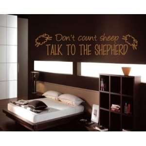 Dont Count Sheep Talk to the Shepherd Religious Inspirational Vinyl 