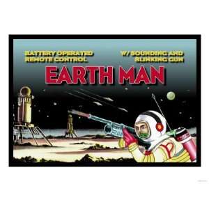 Remote Control Earth Man Fantasy Giclee Poster Print 