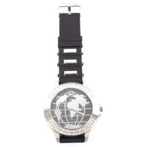   Hop Rubber Banded Globe Watch with a Free Replacement Battery Jewelry