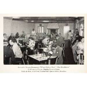  1947 Print Hearthstone Restaurant Interior View Hamilton 