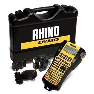  Rhino 5200 Labeler Kit with Hard Case, Tape, AC Adapter Battery 
