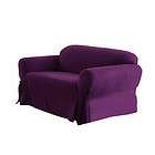 New Purple Oversize 3Pc Soft Suede Covers Sofa + Loveseat +Chair 