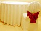 POLYESTER Black tablecloth 120 Round ~ wedding, party