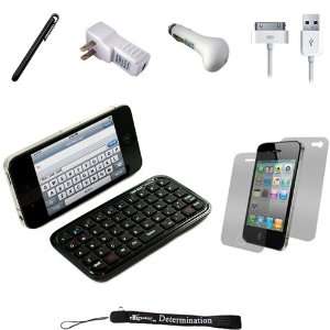  Black External Bluetooth Typing Keyboard with Soft Rubber 