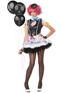 Brand New Teen Sassie The Clown Halloween Costume 05050 00019519036912 