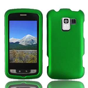   Dark Green Rubberized HARD Case Phone Cover Verizon LG Enlighten VS700