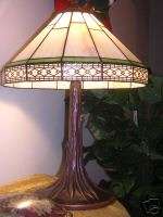 Hand crafted stained glass tiffany table lamp lamps NIB  