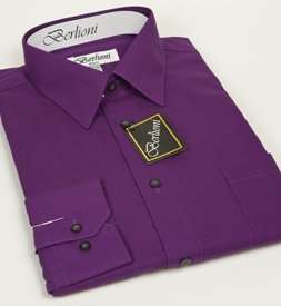  Elegant Mens Button Down Purple Dress Shirt Clothing