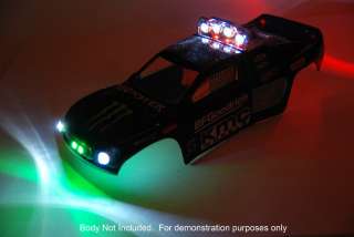 RC Light Bar Custom LED Set for Traxxas Rustler E Revo Slash (Body Not 