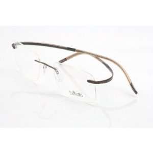 Silhouette Eyeglasses Spx Art Chassis 7690 6060 Brown Pinstripe 