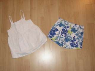 Janie & Jack Sanitorini Island 2 piece tank & floral shorts 2T  