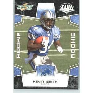 Score Limited Edition Super Bowl XLIII Black Border # 380 Kevin Smith 