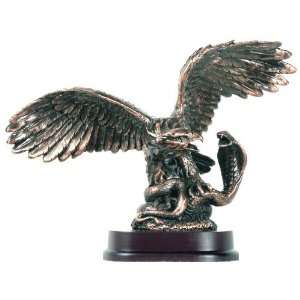  Eagle Catching Snake Statue   Antique Bronze Finish