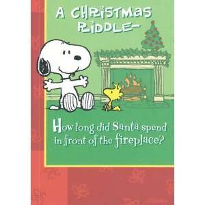  Greeting Card Christmas Peanuts A Christmas Riddle   How 