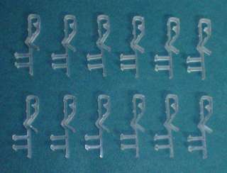 ONE DOZEN 2 WOOD BLIND Short Projection VALANCE CLIPS  