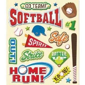  K&Company Softball Sticker Medley Arts, Crafts & Sewing