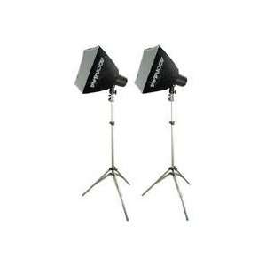   Budget Flashes, Light Stands & Two 12 x 12 Softboxes