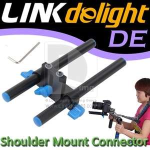 Matel Shoulder Mount Connector DSLR/VCR Shoulder Mount Rig Follow 