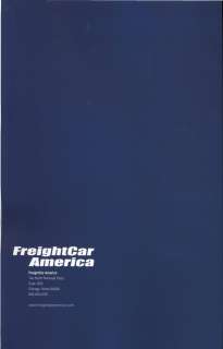 Annual Report   FreightCar America  