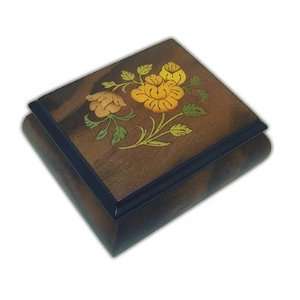  Beautiful Small Musical Jewelry Box With Flowers And Matte 
