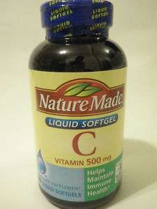 NEW Nature Made SOFTGEL VITAMIN C   500 mg ~ 180 CAP  