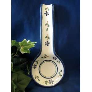  Fiore Blu Flower Spoon Rest from Italy