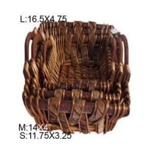  Square Woven Willow Baskets REDEN5143