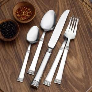 Wallace Continental Corinth 65 Piece Stainless Steel Flatware with 