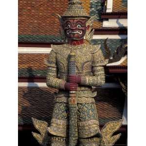  Statues of Yaksa Adorned with Mosaics, Grand Palace 
