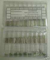 180 pc Cotter Pins Assortment for Watch Band 1.0 mm  