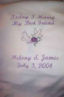 Wedding Anniversary Blanket Throw Doves Personalized  