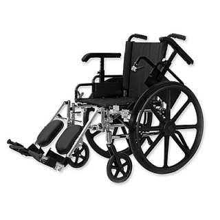 Lightweight Folding Wheelchair with Removable Footrests  