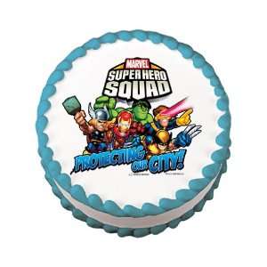  Super Hero Squad Edible Cake Image Birthday Party
