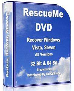   DVD, Recovery Disc, Windows Vista, Windows 7 32 & 64 Bit,Virus Removal