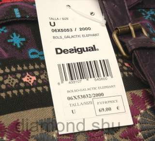 2011 DESIGUAL Bohemia Handbags Shoulder Purple  