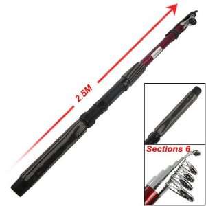   Guide 2.5M 6 Sections Telescopic Fishing Rod Pole