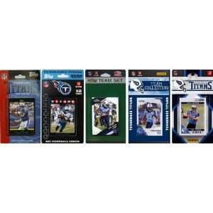  NFL Tennessee Titans Five Different Licensed Trading Card 