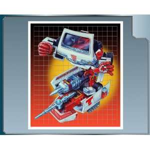    RATCHET Vinyl Decal Transformers G1 Autobots Grid 