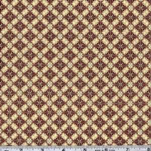  45 Wide Era Trellis Brown Fabric By The Yard Arts 