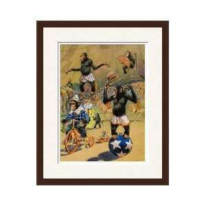   Able To Master Riding Tricycles And Ballwalking Framed Giclee Print