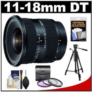 DT Wide Angle Zoom Lens with 3 (UV/FLD/PL) Filters + Tripod + Cleaning 